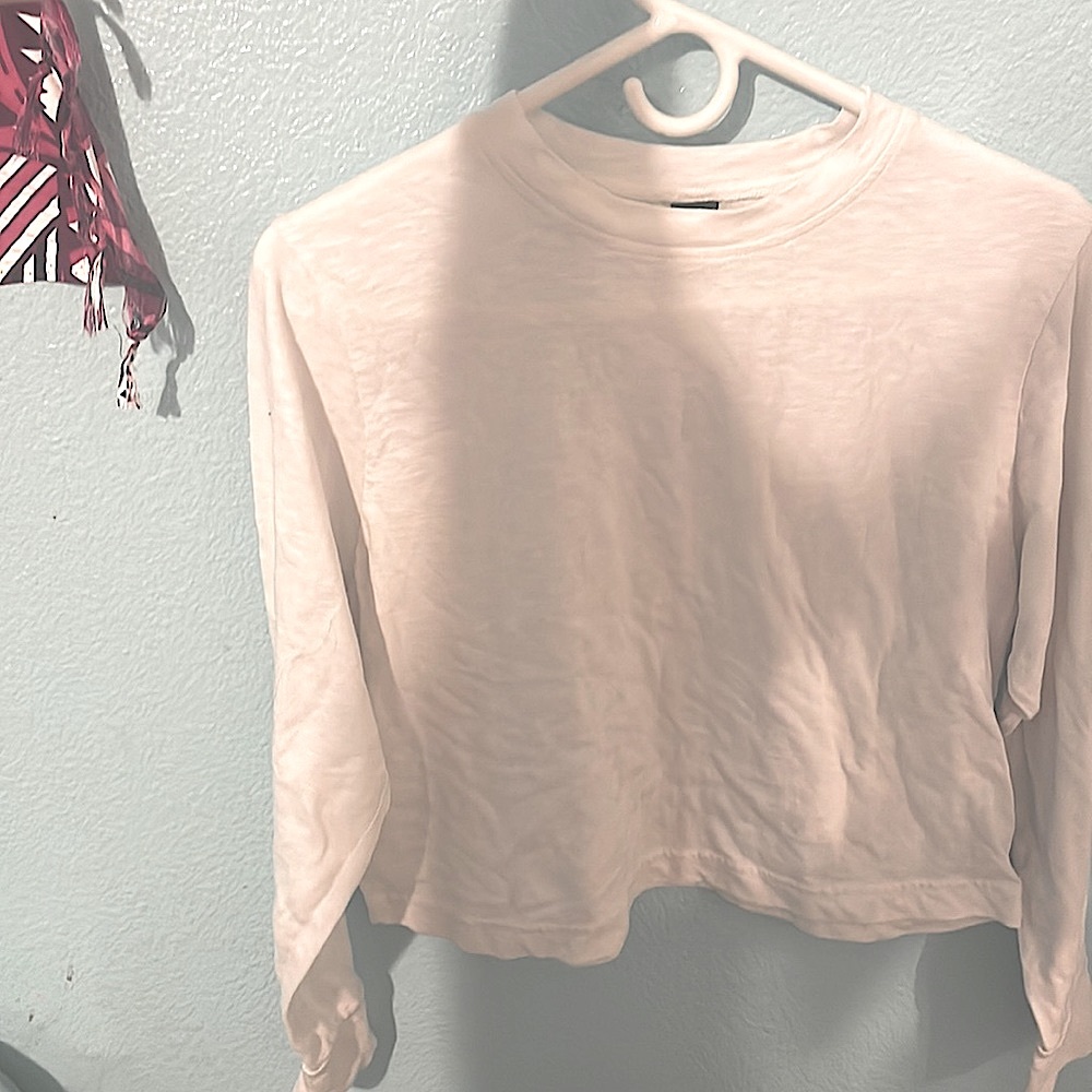 Cropped White Long Sleeve